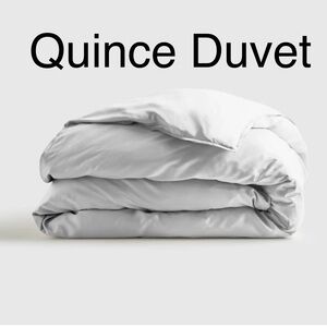 Quince Duvet light gray King/cal king 100% viscose from organic bamboo